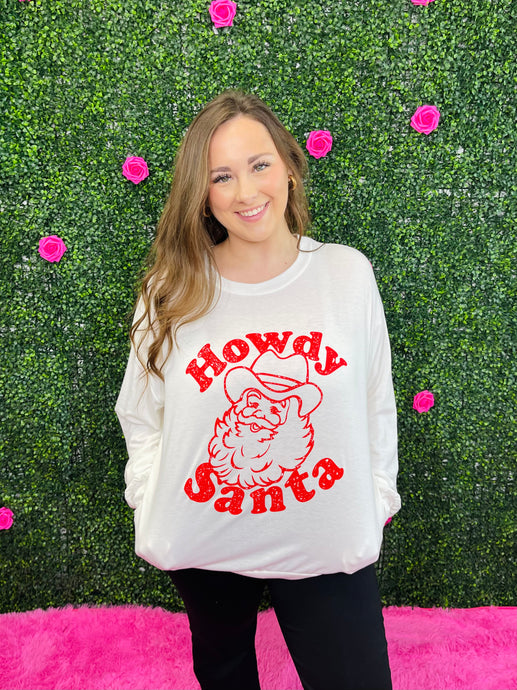 Howdy Santa Top