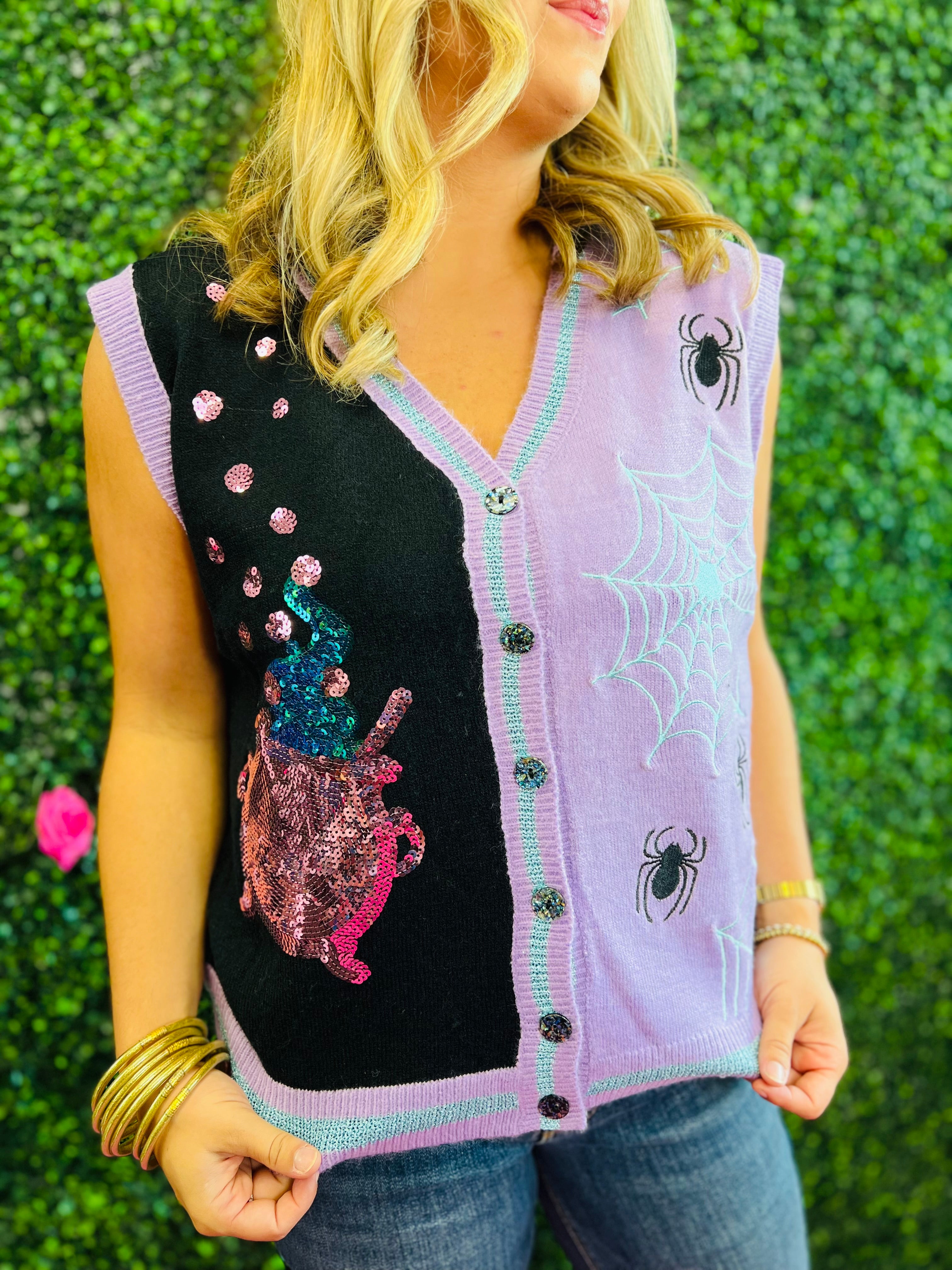 Glam-O-Ween Sweater Vest – Belle Lees Boutique