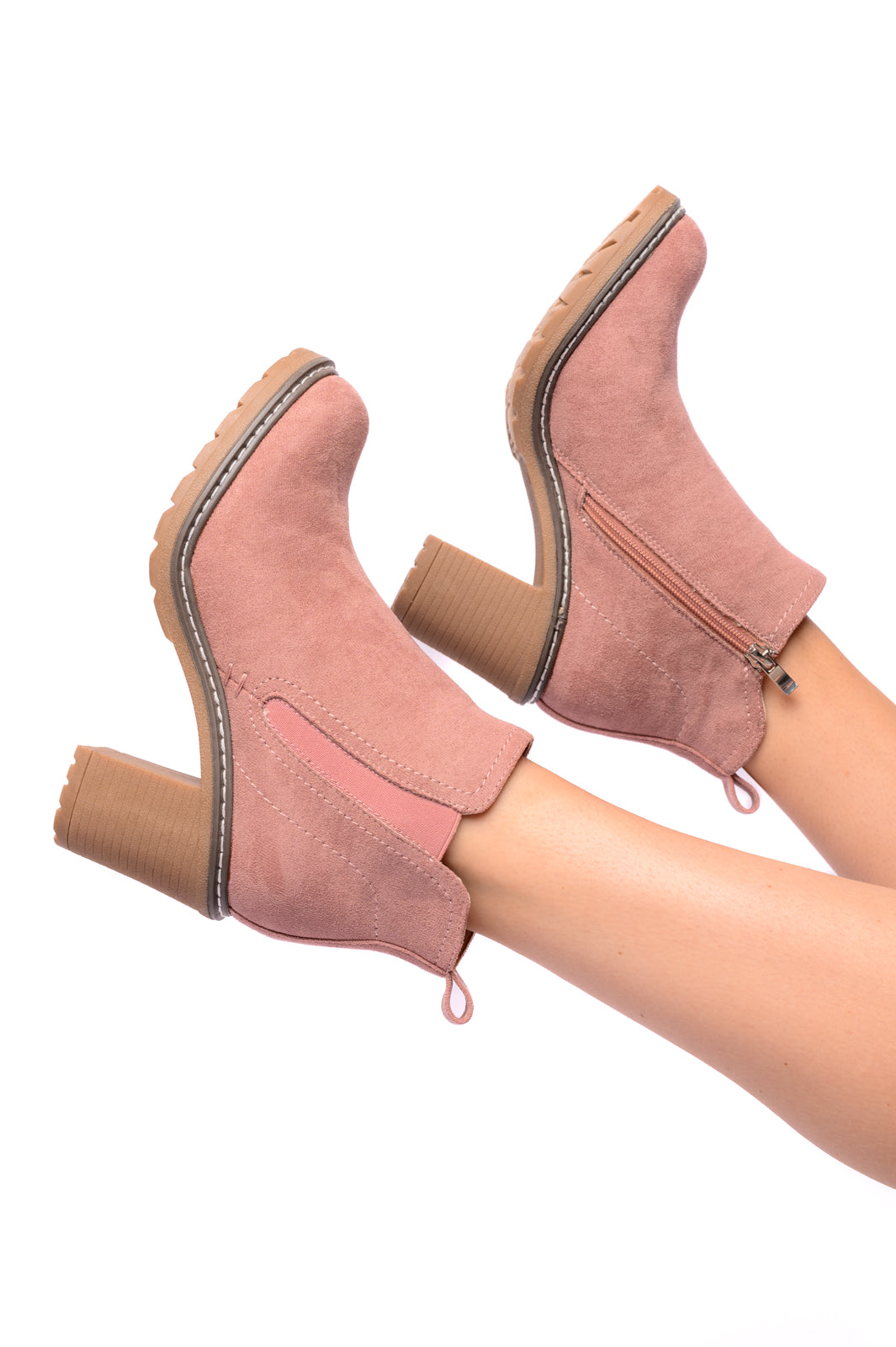 Corkys Blush Faux Suede Bite Me Booties – Belle Lees Boutique