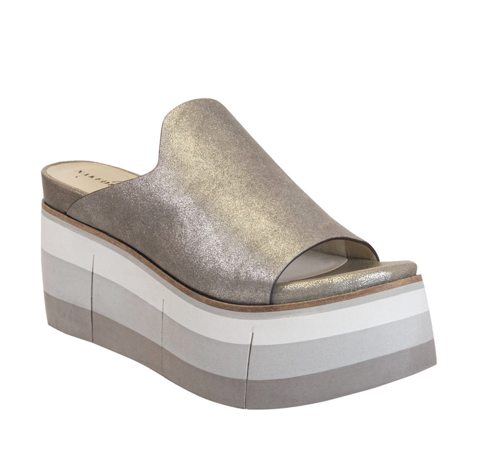 Silver Flow Platform Sandals - Naked Feet