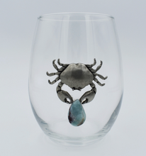 Fruits of the Sea Stemless Wine Glass