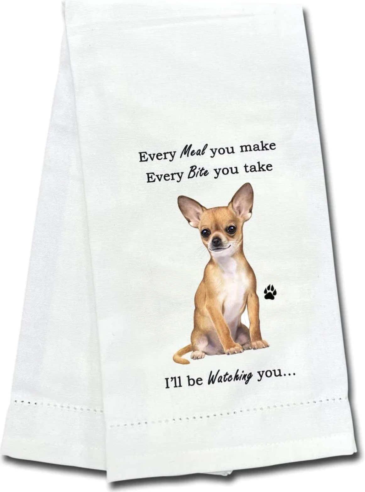 Kitchen Hand Towels, I Wheelie Like You Cute Dog riding a pink