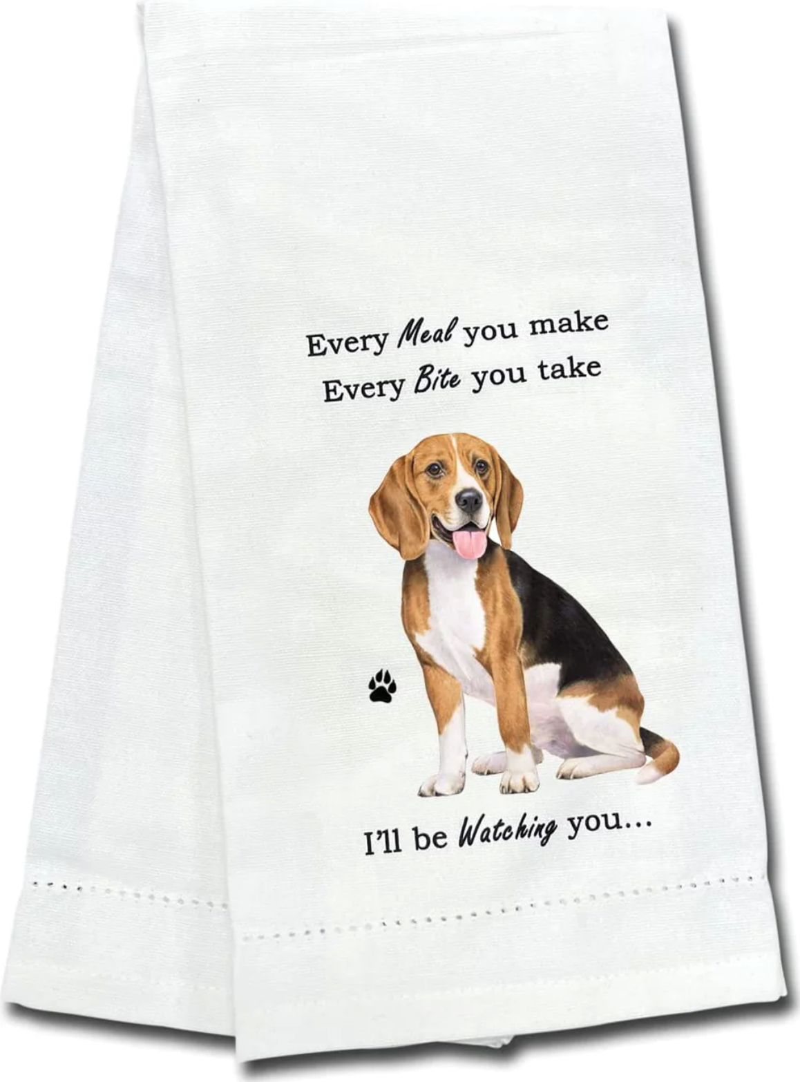 Kitchen Hand Towels, I Wheelie Like You Cute Dog riding a pink