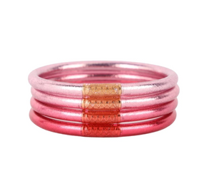 Carousel Pink All Weather Bangles - BuDhaGirl