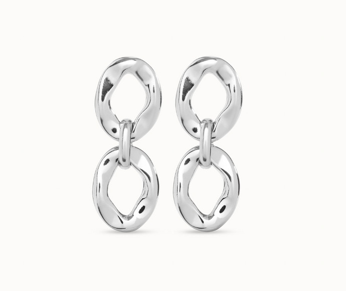 Silver Groovy Earrings - Uno de 50