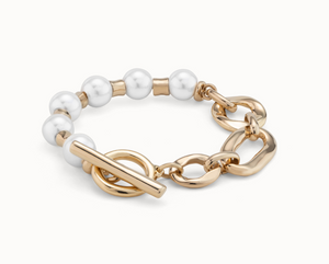 Gold Pearl & Match Bracelet - Uno de 50