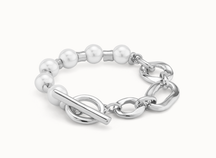 Silver Pearl & Match Bracelet - Uno de 50