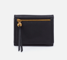 Black Lumen Medium Bifold Compact Wallet - HOBO