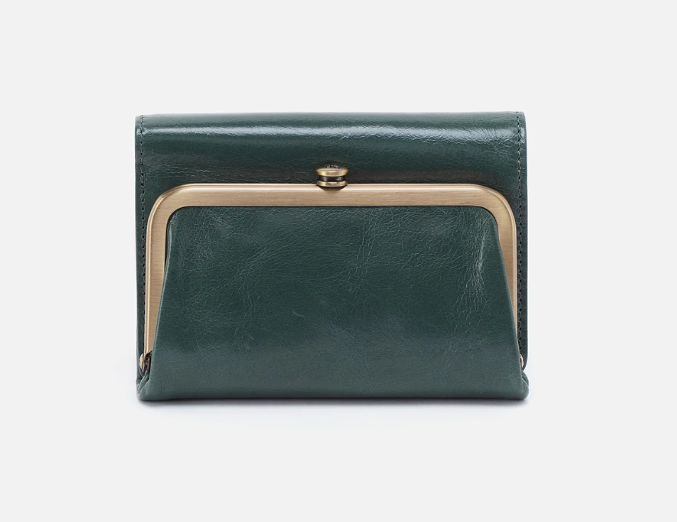 Sage Leaf Robin Compact Wallet HOBO Belle Lees Boutique