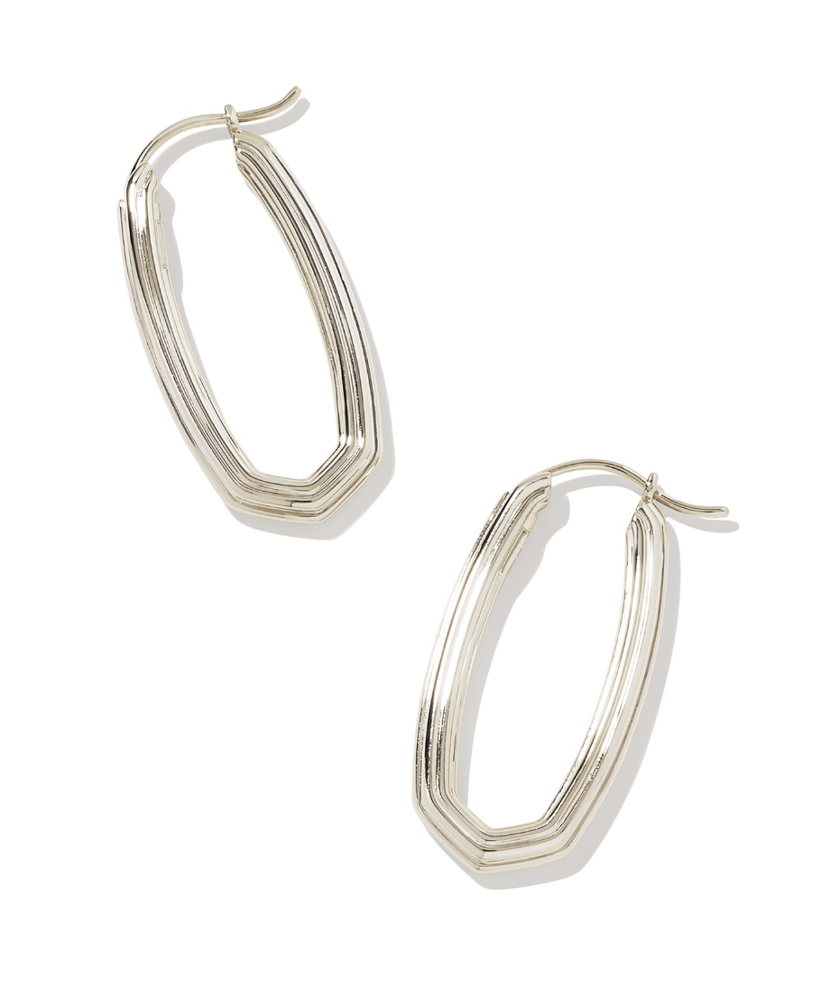 Heather Hoop Earrings in Silver - Kendra Scott