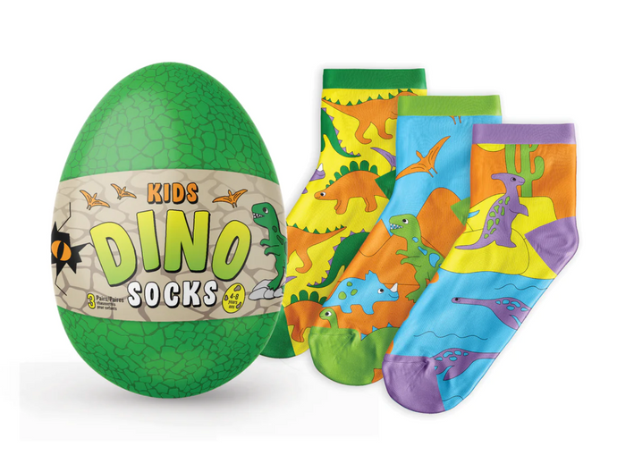 Kids 3-Pack Dinosaur Socks