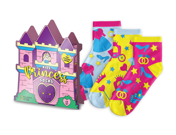 Kids 3-Pack Princess Socks