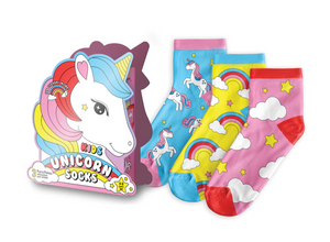 Kids 3-Pack Unicorn Socks