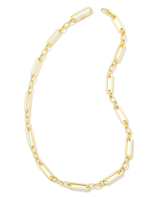 Heather Link and Chain Necklace in Gold - Kendra Scott