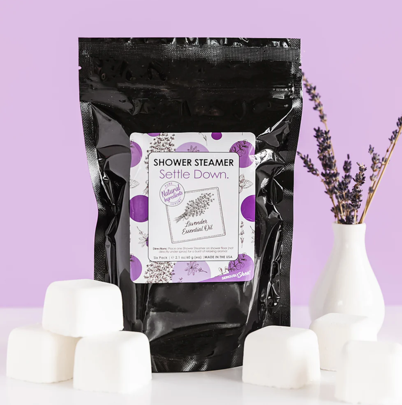 Settle Down Aromatherapy Shower Steamers (6-pack)