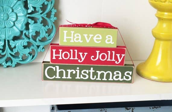 Holly Jolly Christmas Blocks