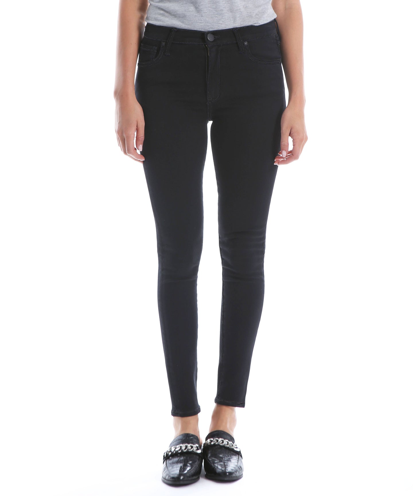 Mia Black Toothpick High Rise Skinny Jeans - KUT