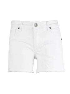 Gidget White Fray Shorts