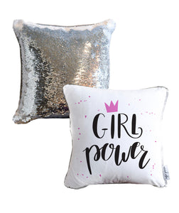 Girl Power Reversible Sequin Pillow