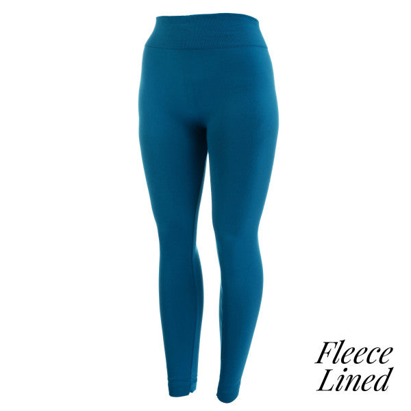 Zelos Fleece Lined Blue 7/8ths Activewear Leggings Women's 1X With