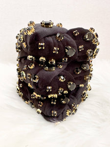 Onyx Jeweled Headband