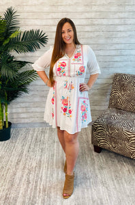 Such A Delight Embroidered Dress