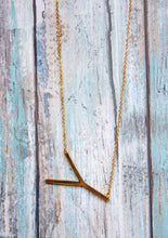 Large Initial Necklace in Gold & Silver