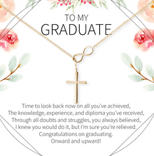 Dear Ava - Infinity Cross Graduation Necklace