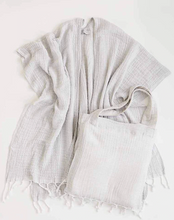 Striped Beach Wrap W/ Matching Travel Bag