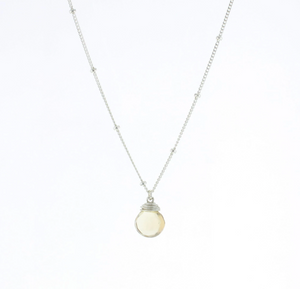 Trinket Stone Necklace - Gold & Silver
