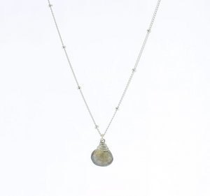 Trinket Stone Necklace - Gold & Silver