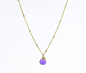 Trinket Stone Necklace - Gold & Silver