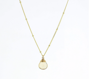 Trinket Stone Necklace - Gold & Silver