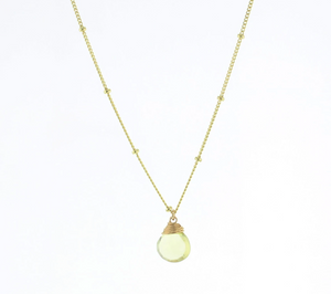 Trinket Stone Necklace - Gold & Silver