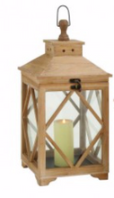 Diamond Wooden Lantern