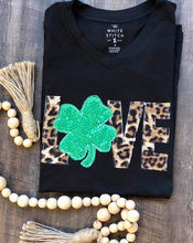 Love Shamrock V-Neck Tee