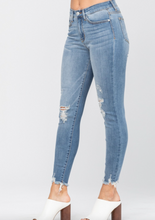 Judy Blue Long Hem Fray Skinny Jeans