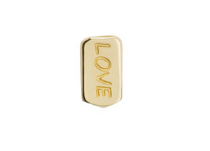 Gold Piercing Love Stud - UNO de 50