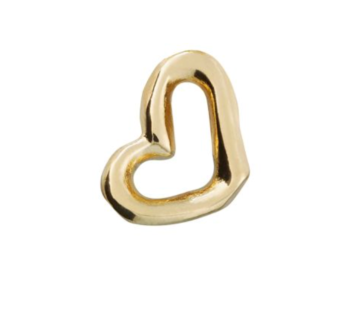 Gold Piercing H Art Stud - UNO de 50
