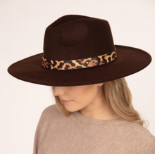 Wool Felt Panama Hat w/ Leather Band