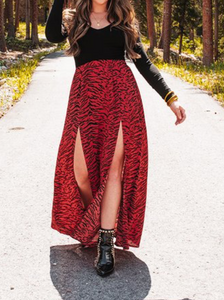 BRIDGET MAXI SKIRT - TIGERS BLOOD