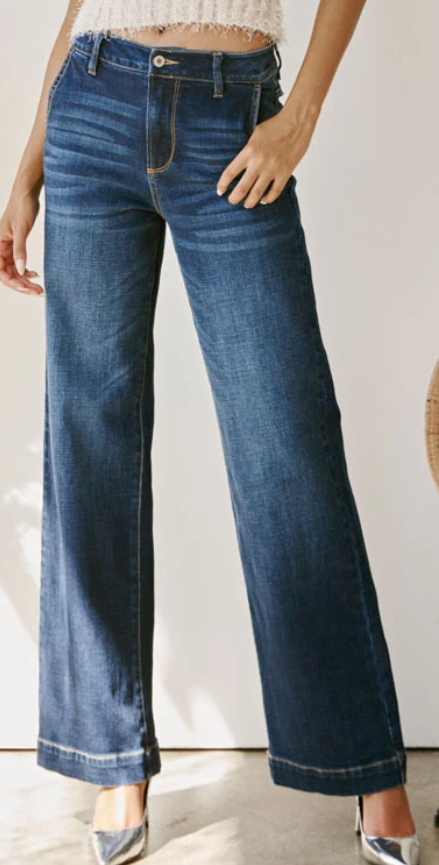 Cailin Ultra High Rise Wide Leg Jeans