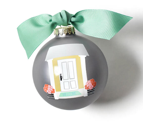 Home Sweet Home Glass Ornament
