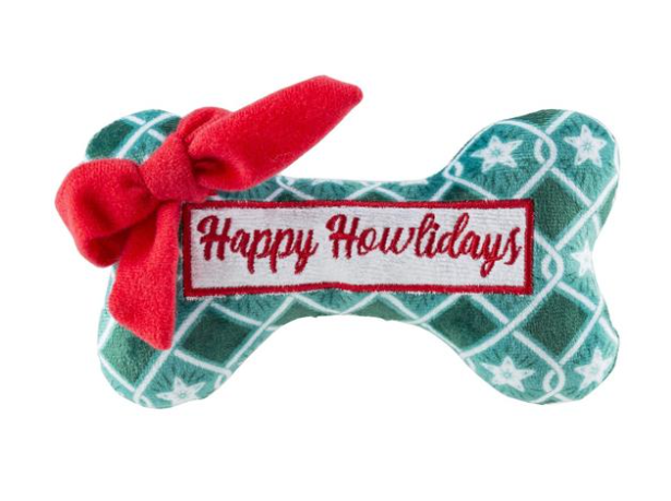 Green Stars Bone - Happy Howlidays
