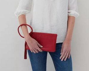 Scarlet Sable Wristlet - HOBO