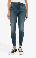 CONNIE HIGH RISE FAB AB ANKLE SKINNY RAW HEM (SHY WASH)