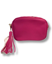 PEBBLED LEATHER TASSEL BAG - NO STRAP