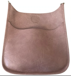 Classic Faux Leather Messenger - No Strap