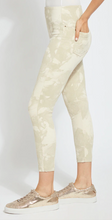 Toothpick Pattern Denim Crop Leggings - Lysse