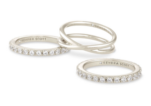 Livy Rhodium Ring Set - Kendra Scott